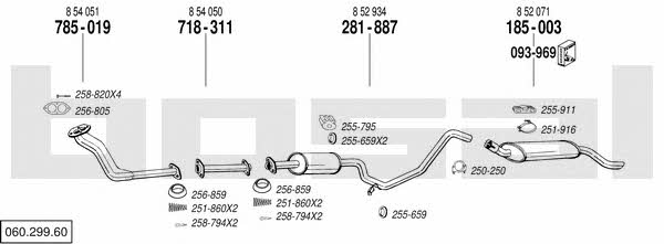 Bosal 060.299.60 Exhaust system 06029960
