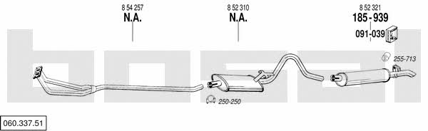 Bosal 060.337.51 Exhaust system 06033751