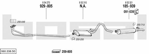  060.338.50 Exhaust system 06033850