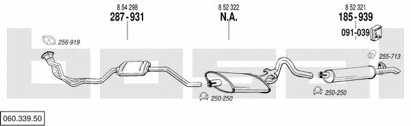  060.339.50 Exhaust system 06033950