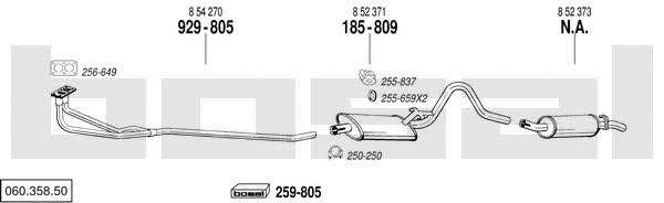  060.358.50 Exhaust system 06035850