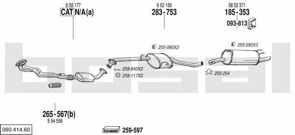 06041460 Bosal Exhaust system