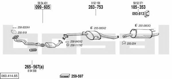 Bosal 060.414.65 Exhaust system 06041465