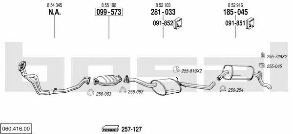 Bosal 060.416.00 Exhaust system 06041600