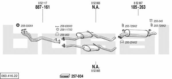 Bosal 060.416.22 Exhaust system 06041622