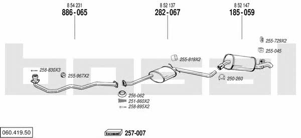 Bosal 060.419.50 Exhaust system 06041950
