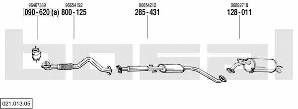  021.013.05 Exhaust system 02101305