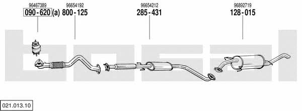 Bosal 021.013.10 Exhaust system 02101310