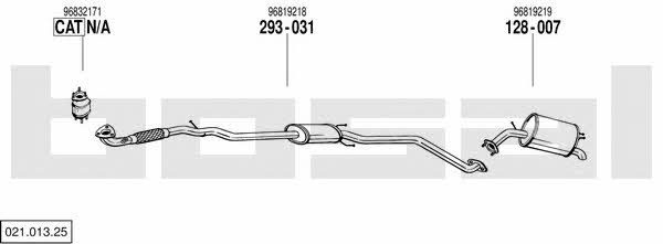 02101325 Bosal Exhaust system