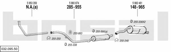 Bosal 032.095.50 Exhaust system 03209550