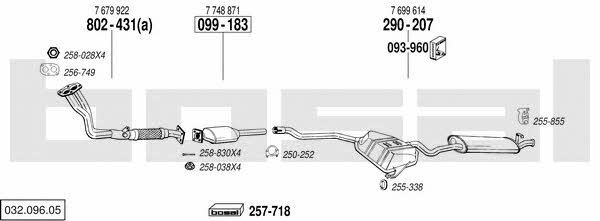 Bosal 032.096.05 Exhaust system 03209605