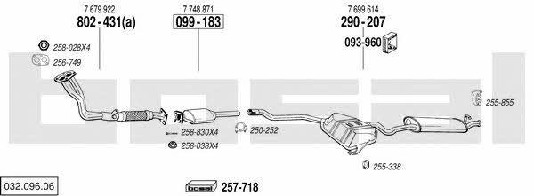 Bosal 032.096.06 Exhaust system 03209606