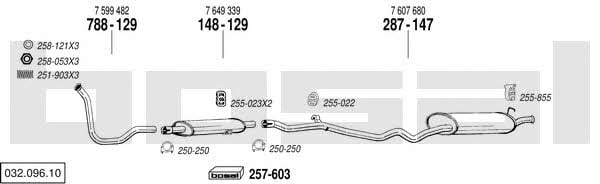 Bosal 032.096.10 Exhaust system 03209610