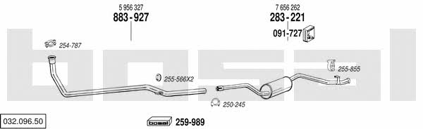  032.096.50 Exhaust system 03209650