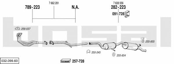 Bosal 032.099.60 Exhaust system 03209960