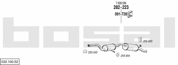 Bosal 032.100.52 Exhaust system 03210052