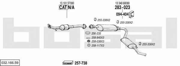  032.166.59 Exhaust system 03216659