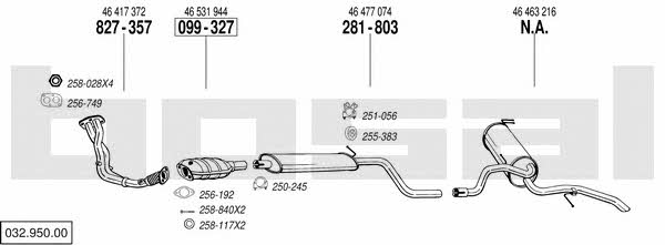 03295000 Bosal Exhaust system