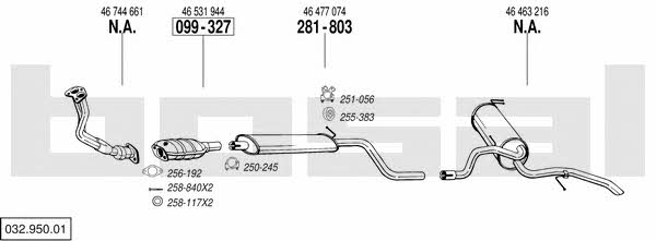 03295001 Bosal Exhaust system