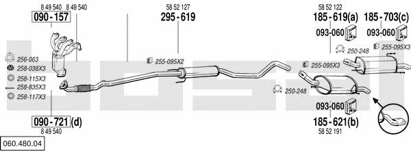  060.480.04 Exhaust system 06048004