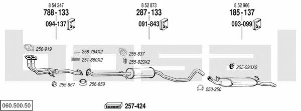  060.500.50 Exhaust system 06050050