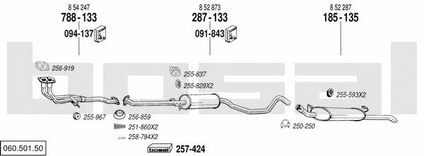 Bosal 060.501.50 Exhaust system 06050150