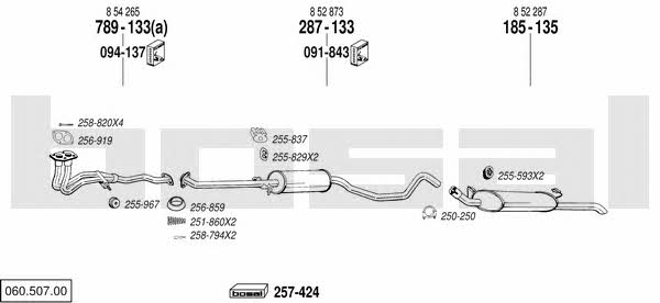  060.507.00 Exhaust system 06050700