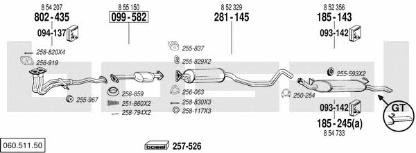  060.511.50 Exhaust system 06051150