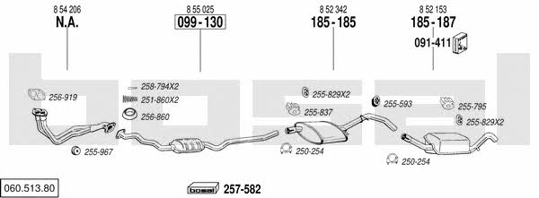  060.513.80 Exhaust system 06051380