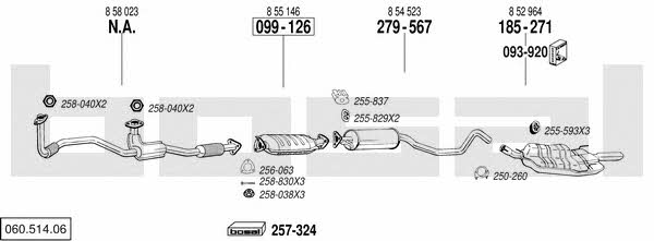 Bosal 060.514.06 Exhaust system 06051406