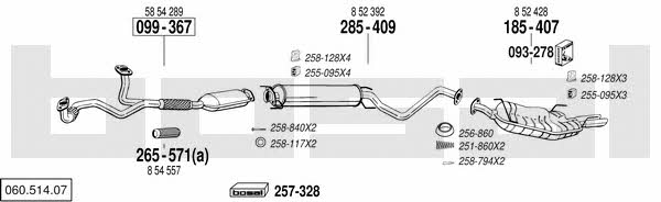 Bosal 060.514.07 Exhaust system 06051407