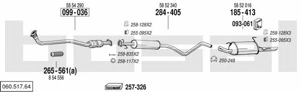 06051764 Bosal Exhaust system