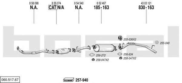  060.517.67 Exhaust system 06051767