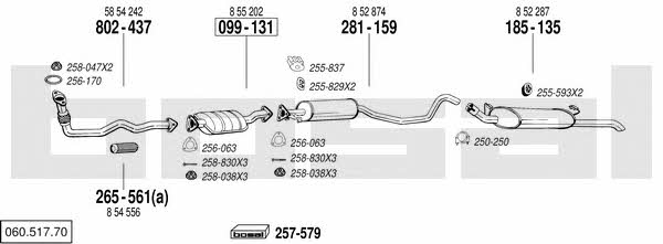  060.517.70 Exhaust system 06051770