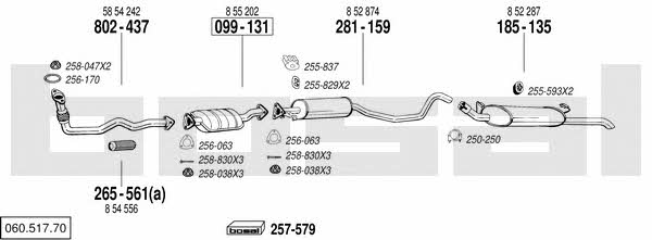 06051770 Bosal Exhaust system