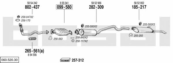 06052030 Bosal Exhaust system