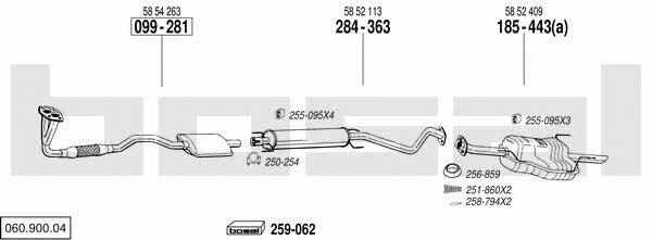  060.900.04 Exhaust system 06090004