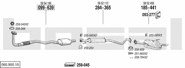  060.900.10 Exhaust system 06090010