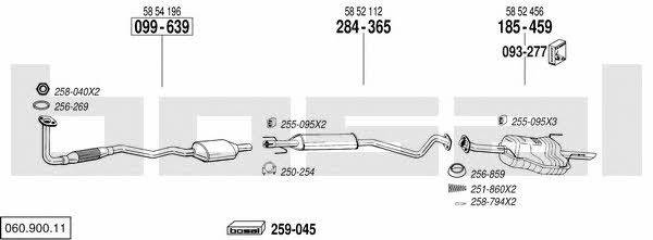  060.900.11 Exhaust system 06090011