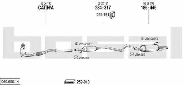 06090014 Bosal Exhaust system