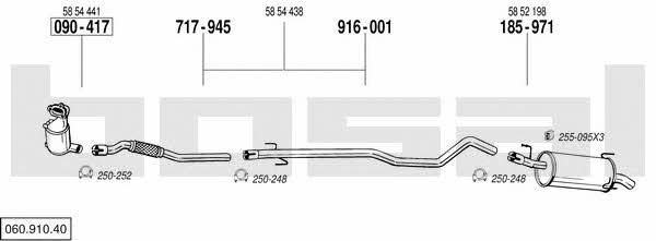 06091040 Bosal Exhaust system