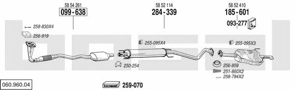 06096004 Bosal Exhaust system