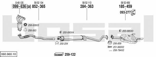  060.960.10 Exhaust system 06096010