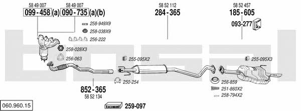  060.960.15 Exhaust system 06096015