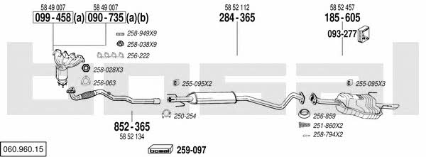 06096015 Bosal Exhaust system