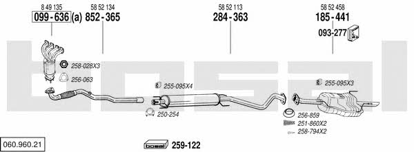  060.960.21 Exhaust system 06096021