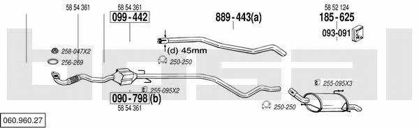  060.960.27 Exhaust system 06096027