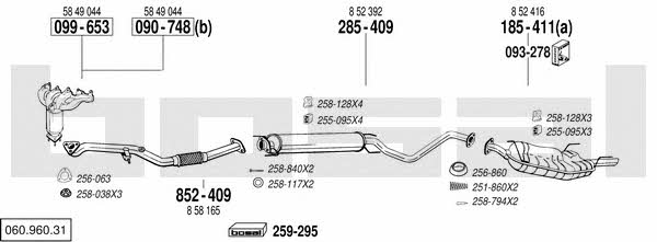 06096031 Bosal Exhaust system