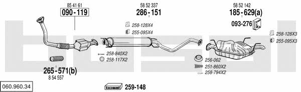 06096034 Bosal Exhaust system