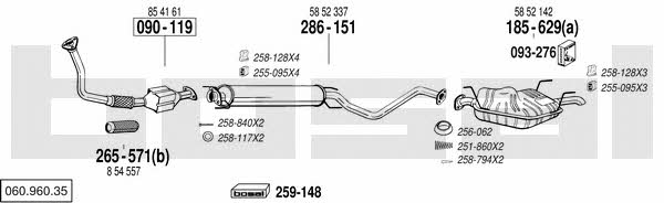 06096035 Bosal Exhaust system